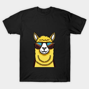 Llama Swagger: Bling and Shades T-Shirt